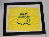 2012 Augusta National Masters Pin Flag in Frame . Frame measures 22.5"&times;18.5"