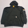 New - CARHARTT 2XL Loose Fit Midweight GraLogo Sleeve Graphic Sweatshirt , Black - 2