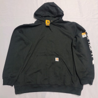 New - CARHARTT 2XL Tall Loose Fit Midweight GraLogo Sleeve Graphic Sweatshirt , Black
