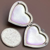 Sterling Heart Shell Cameo Locket 99 Bead Bracelet - 3