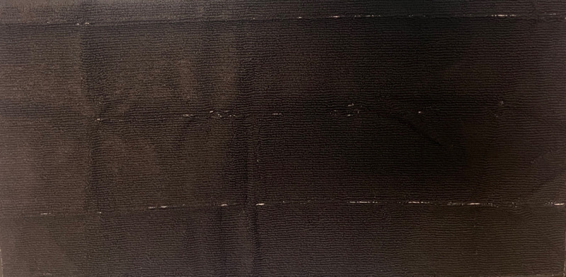 Black Floor Mat for kitchen with anti slip grip bottom