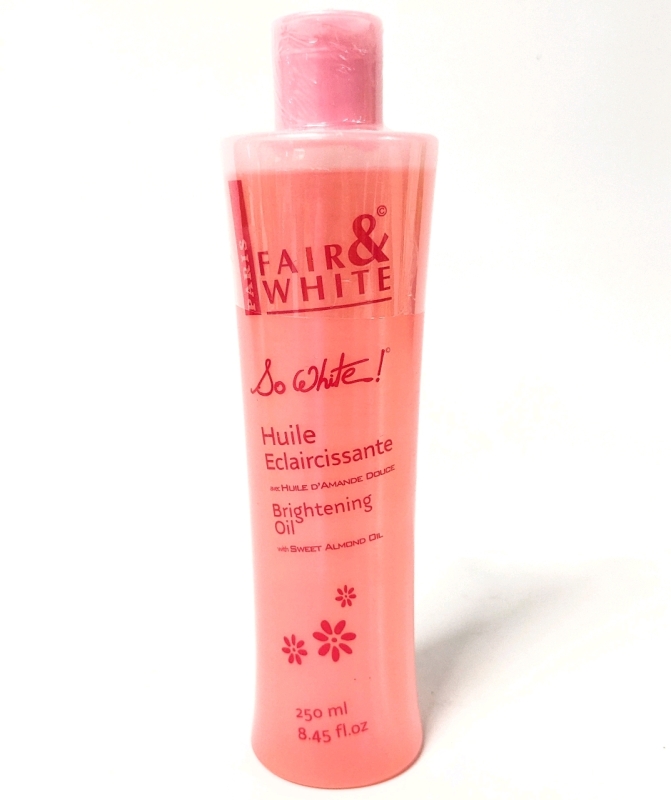 New Fair and White So White Brightening Body Oil with Sweet Almond Oil 250 ml / 8.4 fl oz