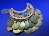 Estate Vintage Crescent Dangle Brooch and Iraqi Ring - 2