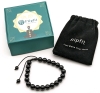 New FlipFitt 7 Chakra Bracelet 8mm (Black).