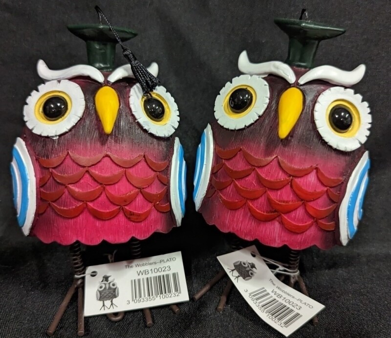 2 New the Wobblers Plato Wobbling Owls