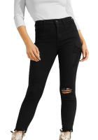 NEW Guess Womens 1981 High Rise Skinny Fit Ankle With Destroy Raw Hem Jeans , size 29
