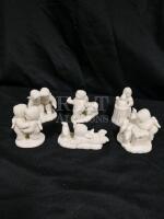 Snow babies style Christmas figures lot of 6