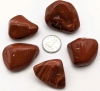 10 Pieces of Polished Red Jasper Stones. - 3