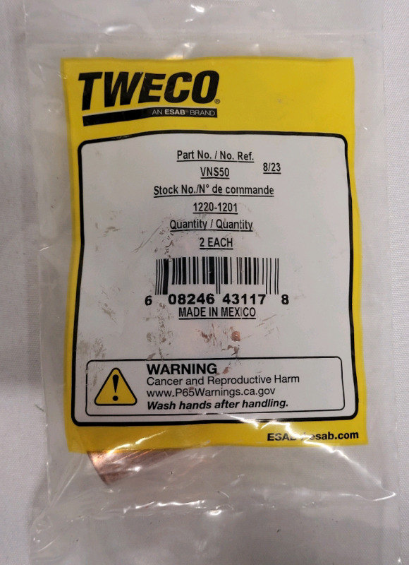 2pcs New Tweco Velocity Light Duty Nozzles , Part # VMS50 .