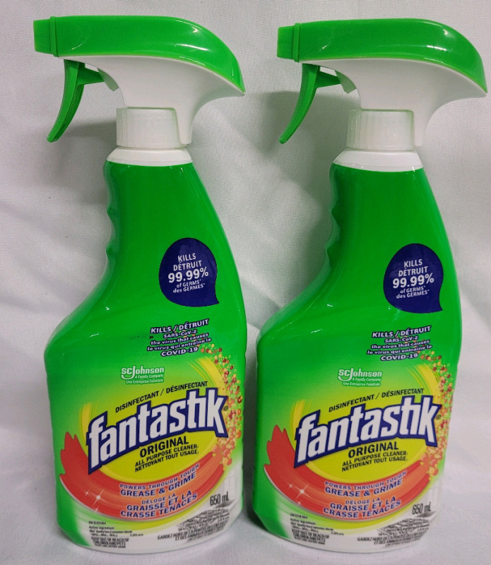 New - Fantastik Original All-Purpose Cleaner , 650ml Bottles , Two (2) Bottles