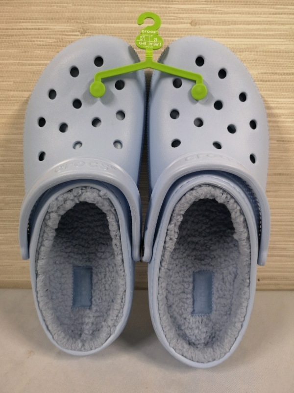 New CROCS M10/W11 LINED CLOG - BLUE CALCITE