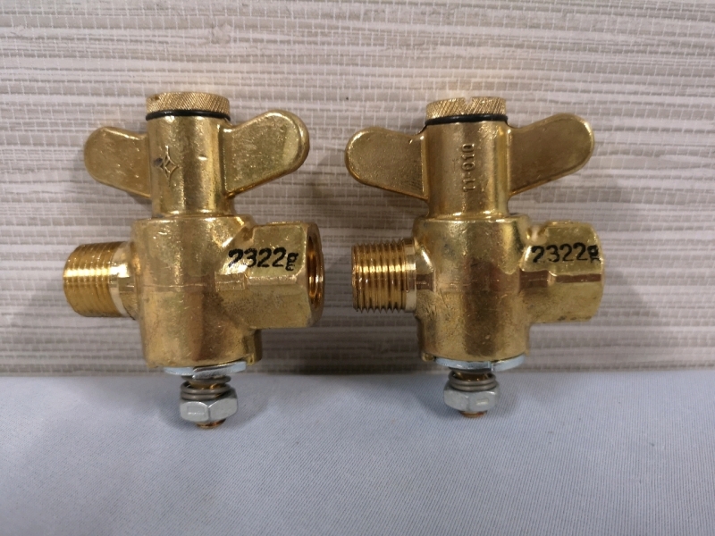 2 New Brass Valves - 11-010