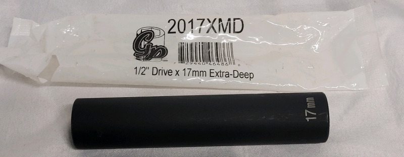 New - GB 2017XMD 1/2" Drive × 17mm Extra-Deep Socket