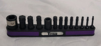 New Titan 13pc Impact Torx Plus Bit Set