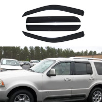 Motor Deebior Door Visor For Lincoln Aviator 2003-2005 Smoke Out-Channel Window Rain Guards Visor 4pc Set