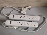 2 Power Bars with 6 outlets