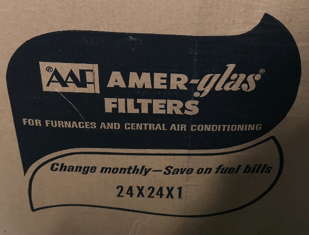 8 Amer-glas Furnace & Central Air Conditioning Filters - 24x24x1