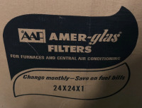 8 Amer-glas Furnace & Central Air Conditioning Filters - 24x24x1