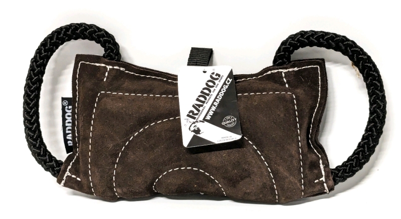 New RADDOG Leather Bite Pad / Tug Toy Globus
