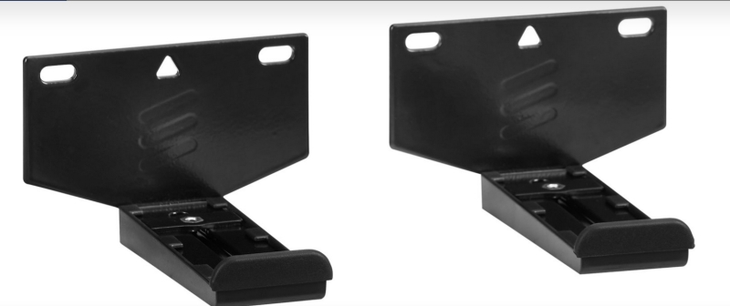 New Best Buy Essentials Fixed Soundbar Wall Brackets - Black