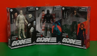 3 New GI JOE FIGURES , Storm Shadow , Snake Eyes & Baroness