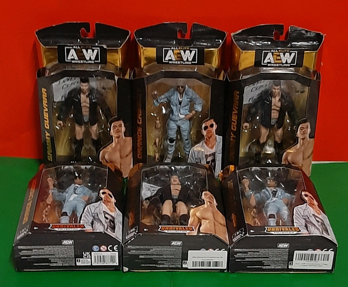 6 New AEW Wrestling Figures : Orange Cassidy and Sammy Guevara