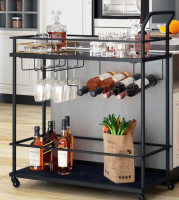 Bar Serving Cart Home Mobile Kitchen Serving cart