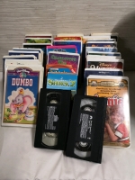 31 Vintage VHS Movies - Disney + Storage Bin