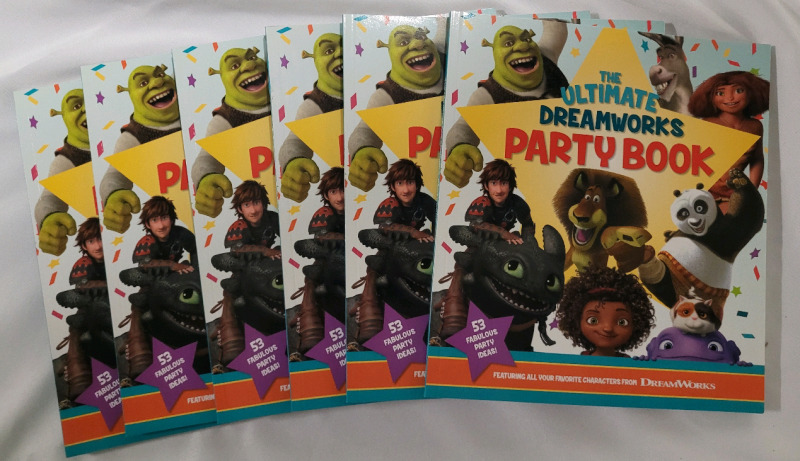 170! The Ultimate DreamWorks Party Book , Kids Activity Book , 170+ Copies - New