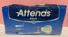 New Attends Briefs 24 Pack Size Small , Heavy to Severe