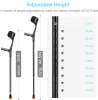 New Antdvao Forearm Crutches Pair Folding Crutches Lightweight Adjustable Crouches for Walking , Rubber Handles , Comfortable , Non-Slip Crutches for Adults (Black) - 2