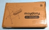 New Maydolly Diaper Changing Table, Folding Nursery Care Station with Wheels and Storage, Grey - 3