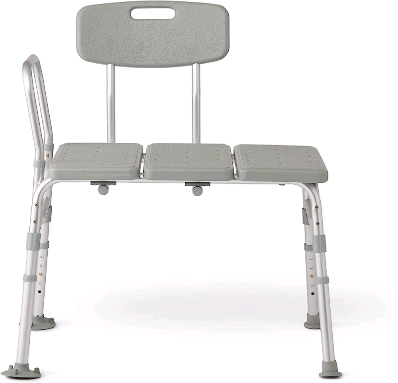 Guardian Transfer Bench with Back - Grey