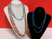 3 Colourful Beaded Necklaces