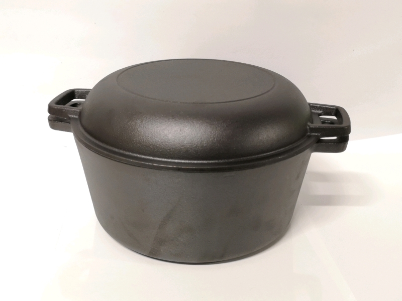 New BRUNTMOR Cast Iron Pre-Seasoned Pot 10.25" with Lid