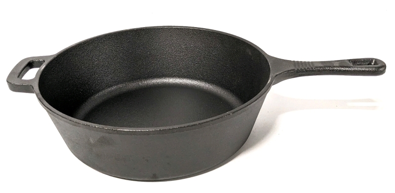 New BRUNTMOR Cast Iron Pre-Seasoned Deep Skillet 9.75"