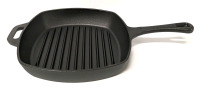 New BRUNTMOR Cast Iron Pre-Seasoned Grill Pan 10" x 10"