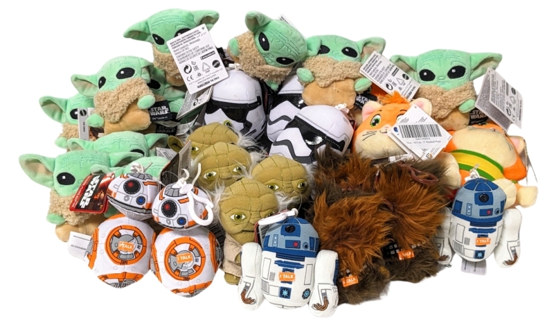 WOW! Star Wars Plush Clip-Ons, Plush Grogu & Plush Meatball Toys from "44 Cats"