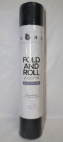 KORU Fold and Roll Yoga Mat , 24"&times;68" . Black & Grey - New , Sealed