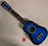 New - 21" Blue Wooden Guitar . Perfect for 3-8 Year Old Children - 2