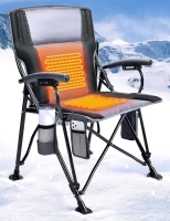 New - Docusvect Heated Camping Folding Chair . Battery NOT Included