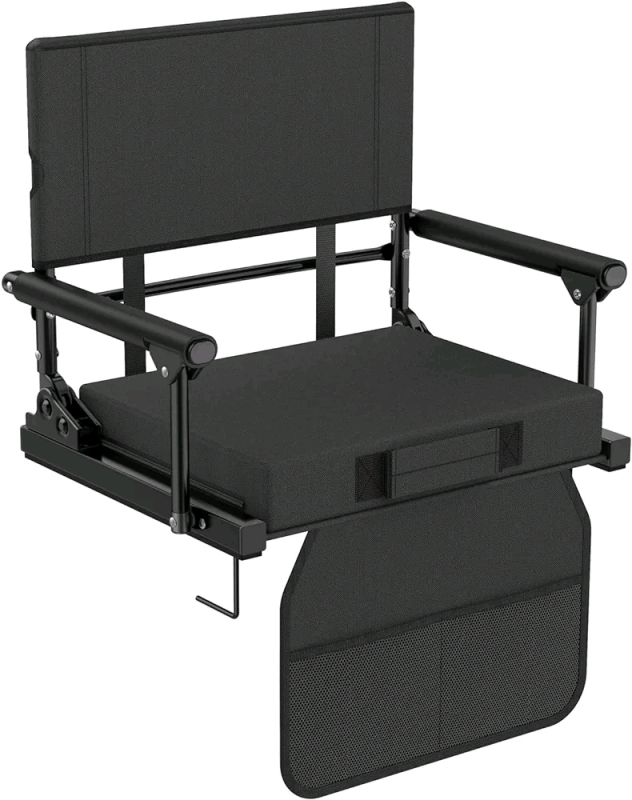 New - Annzoe Stadium Seat for Bleachers w/Back Support, 600 lbs Lightweight Bleacher Seat