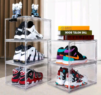 Premium Acrylic Shoe Boxes Version 3 , 37cm&times;23cm&times;28cm . 5 Shoe Boxes