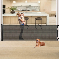 New Lolycute Retractable Safety Gate 33&rdquo;-137&rdquo; Black