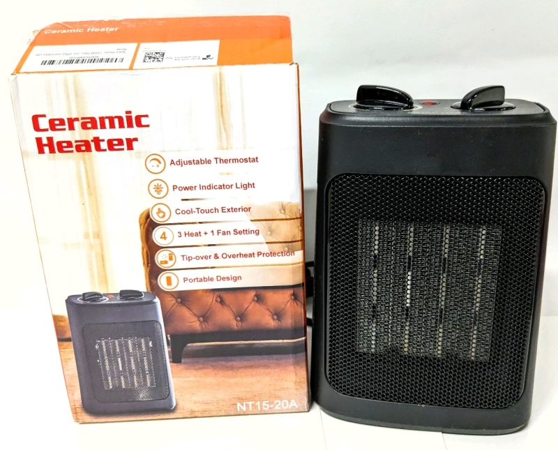 Like-New Compact 1500w Electric Ceramic Space Heater