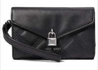New Nine West Black Inez SIg Phone Wallet