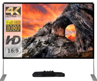 New Skerell Projector Screen with Stand 100 inch Portable Projection Screen 16:9