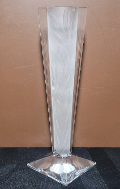 Signed J G Durand Crystal Candle Stick . Measures 8" Tall . No chips or cracks