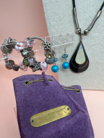 Charm Bracelet Earrings and Necklace