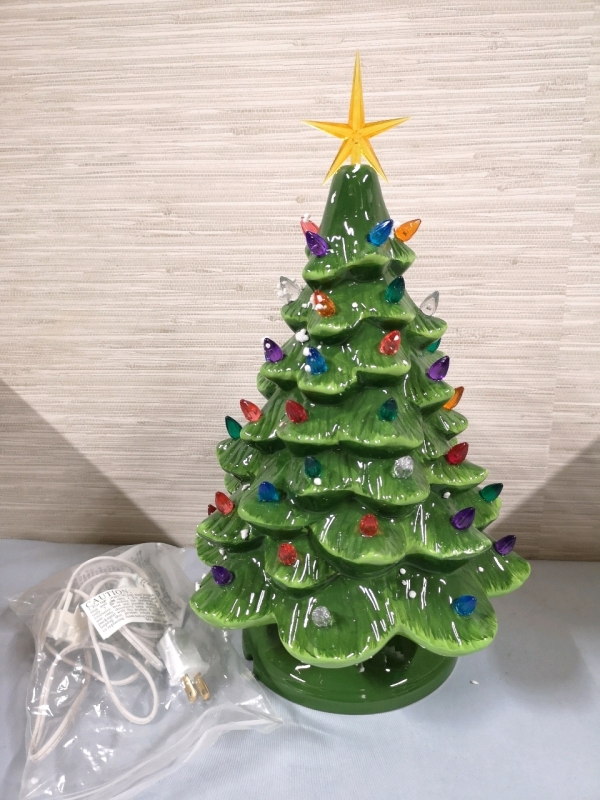New Creative Hobbies 13.5" Ceramic Christmas Tree